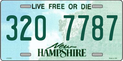 NH license plate 3207787
