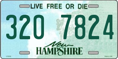 NH license plate 3207824