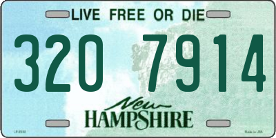 NH license plate 3207914