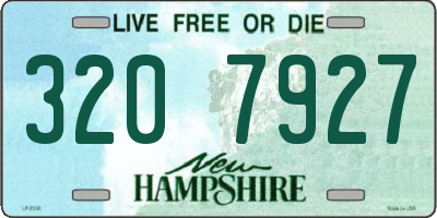 NH license plate 3207927