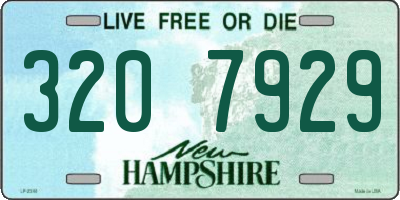 NH license plate 3207929