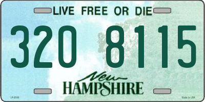 NH license plate 3208115