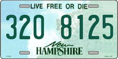 NH license plate 3208125