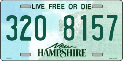 NH license plate 3208157