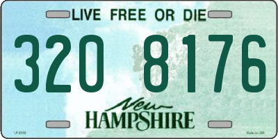 NH license plate 3208176