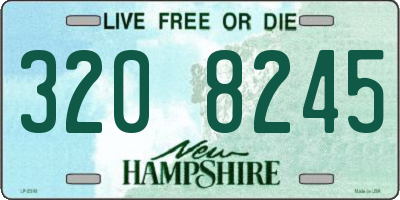 NH license plate 3208245