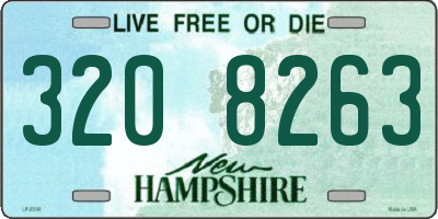 NH license plate 3208263