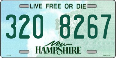 NH license plate 3208267