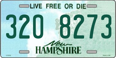 NH license plate 3208273