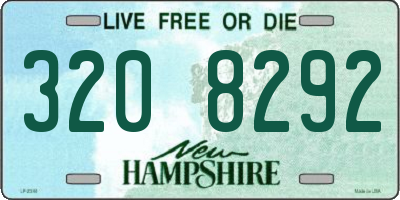 NH license plate 3208292