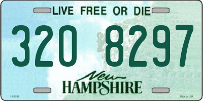 NH license plate 3208297