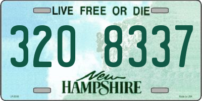 NH license plate 3208337