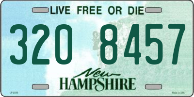 NH license plate 3208457