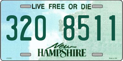 NH license plate 3208511
