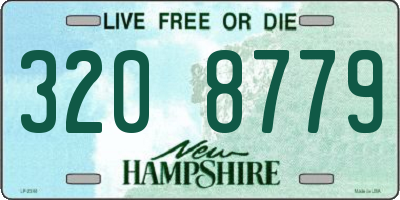 NH license plate 3208779