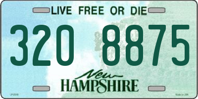 NH license plate 3208875