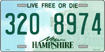 NH license plate 3208974
