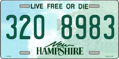 NH license plate 3208983