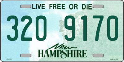 NH license plate 3209170