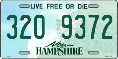 NH license plate 3209372