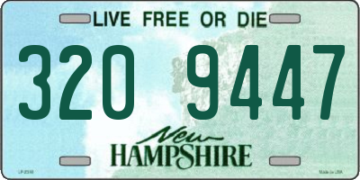 NH license plate 3209447
