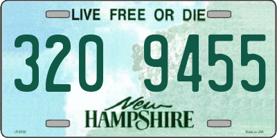 NH license plate 3209455