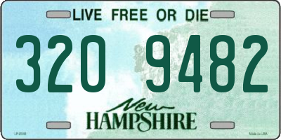 NH license plate 3209482