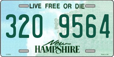 NH license plate 3209564