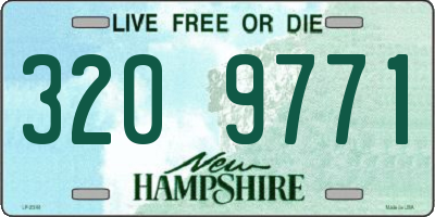 NH license plate 3209771
