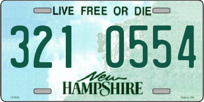 NH license plate 3210554