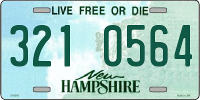 NH license plate 3210564