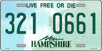 NH license plate 3210661