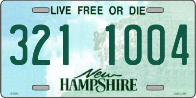 NH license plate 3211004