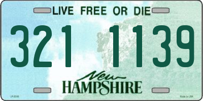 NH license plate 3211139