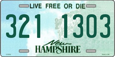 NH license plate 3211303