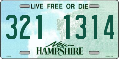 NH license plate 3211314