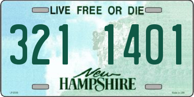NH license plate 3211401