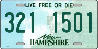 NH license plate 3211501