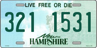 NH license plate 3211531