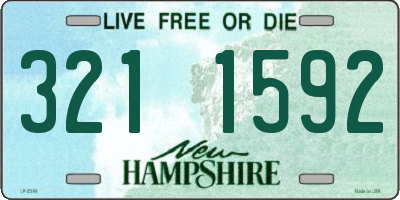NH license plate 3211592