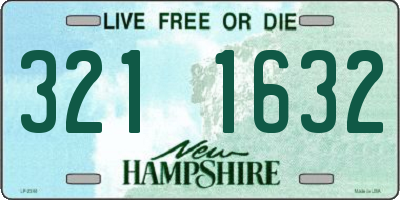 NH license plate 3211632