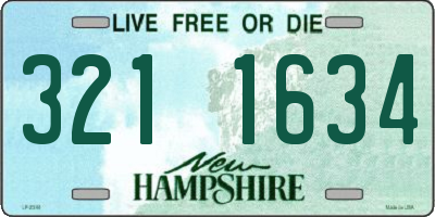 NH license plate 3211634