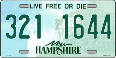 NH license plate 3211644