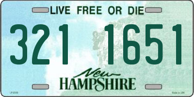 NH license plate 3211651