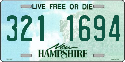 NH license plate 3211694