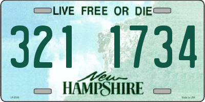 NH license plate 3211734