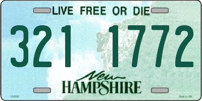 NH license plate 3211772