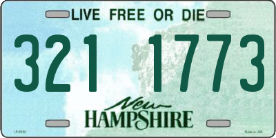 NH license plate 3211773