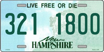 NH license plate 3211800