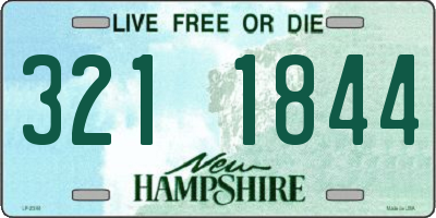 NH license plate 3211844